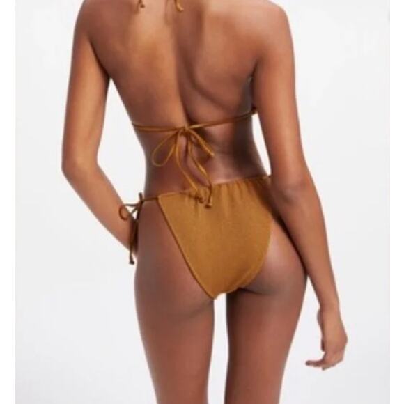 Good American Swim Textured Bikini Bottom with Side Ties - Picture 4 of 8